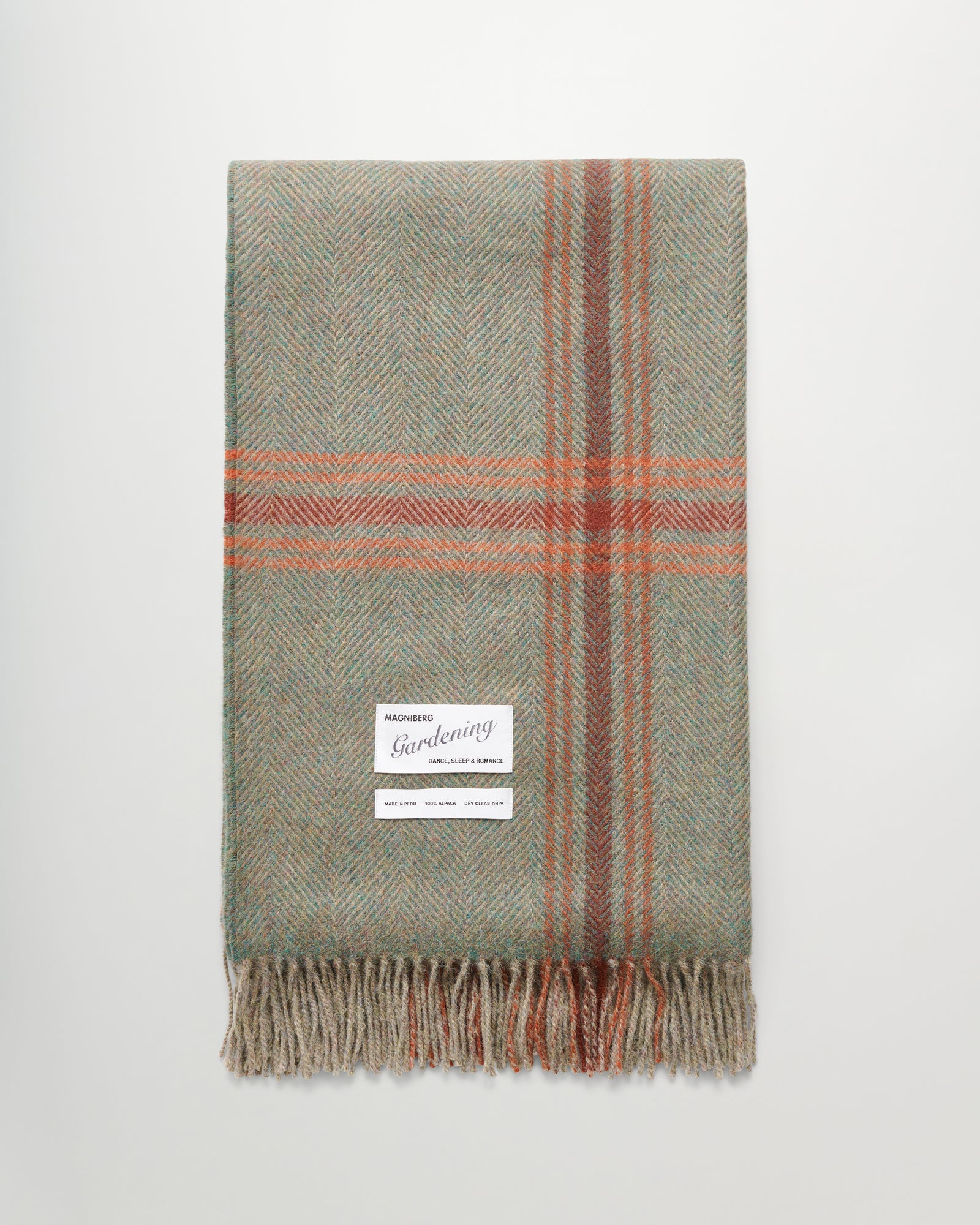 Princess blanket | Thyme green alpaca