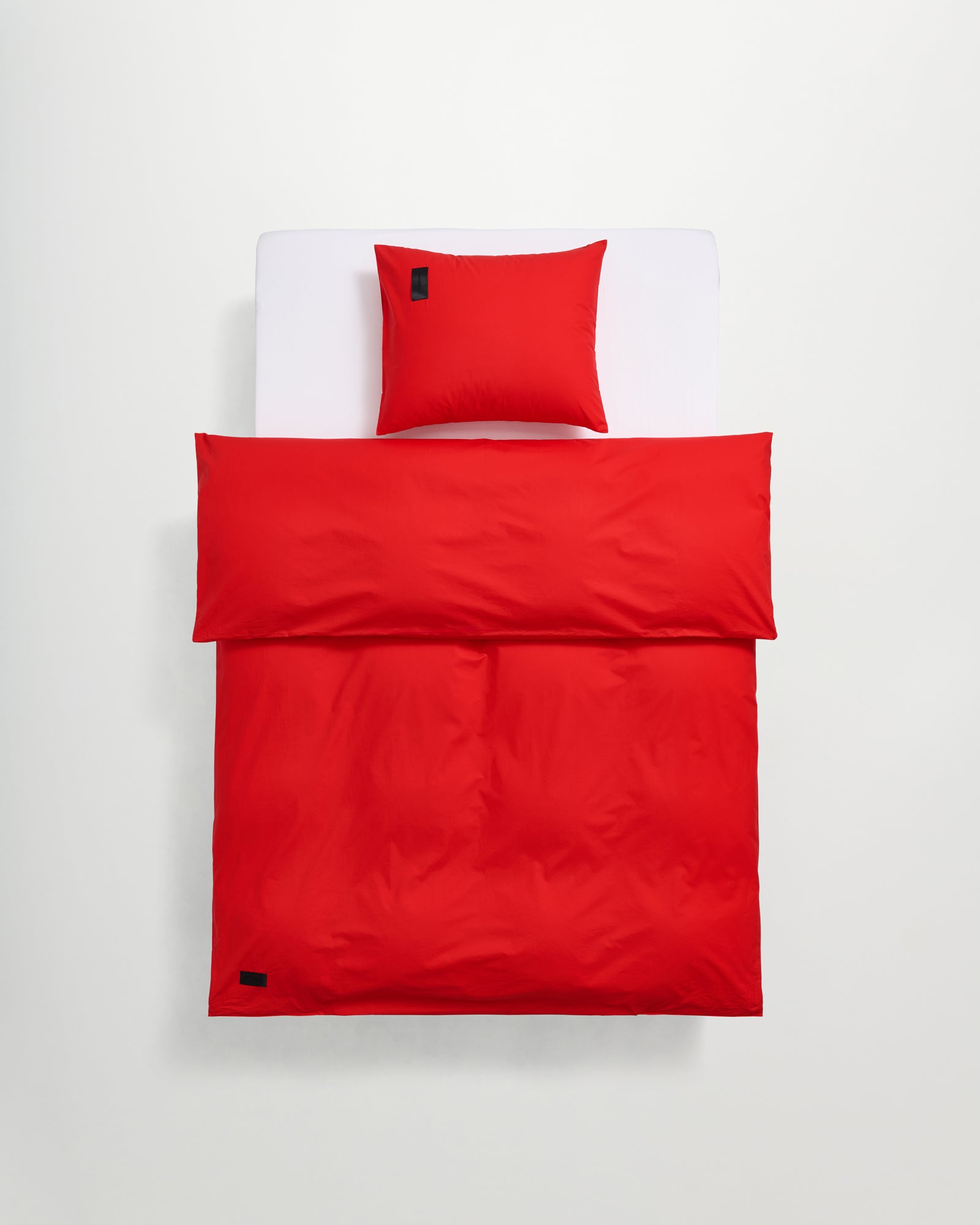 Luxuriously soft Peach cotton poplin duvet cover. Pure collection