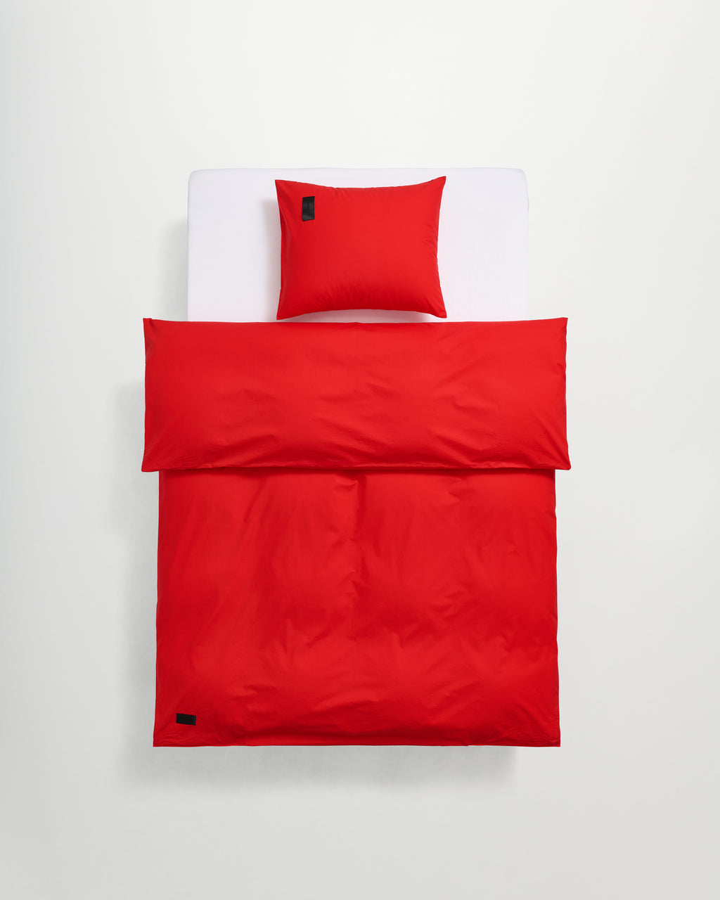 Pure duvet cover | Petunia red poplin