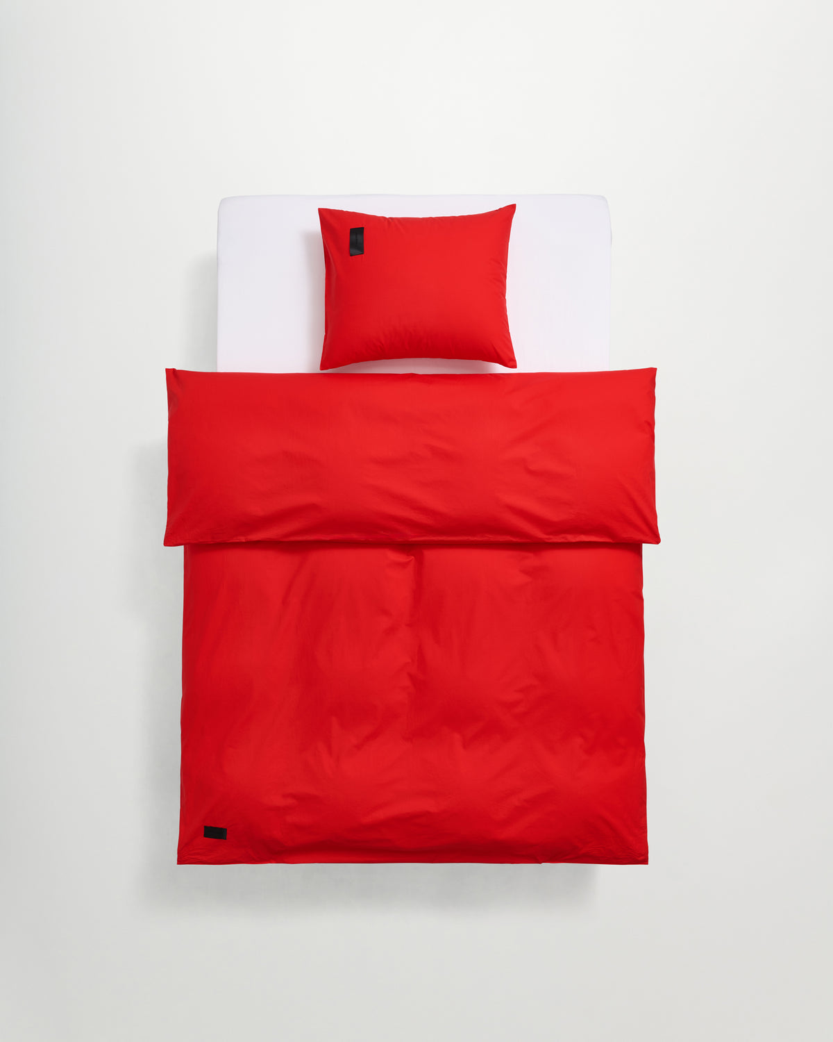 Pure duvet cover | Petunia red poplin