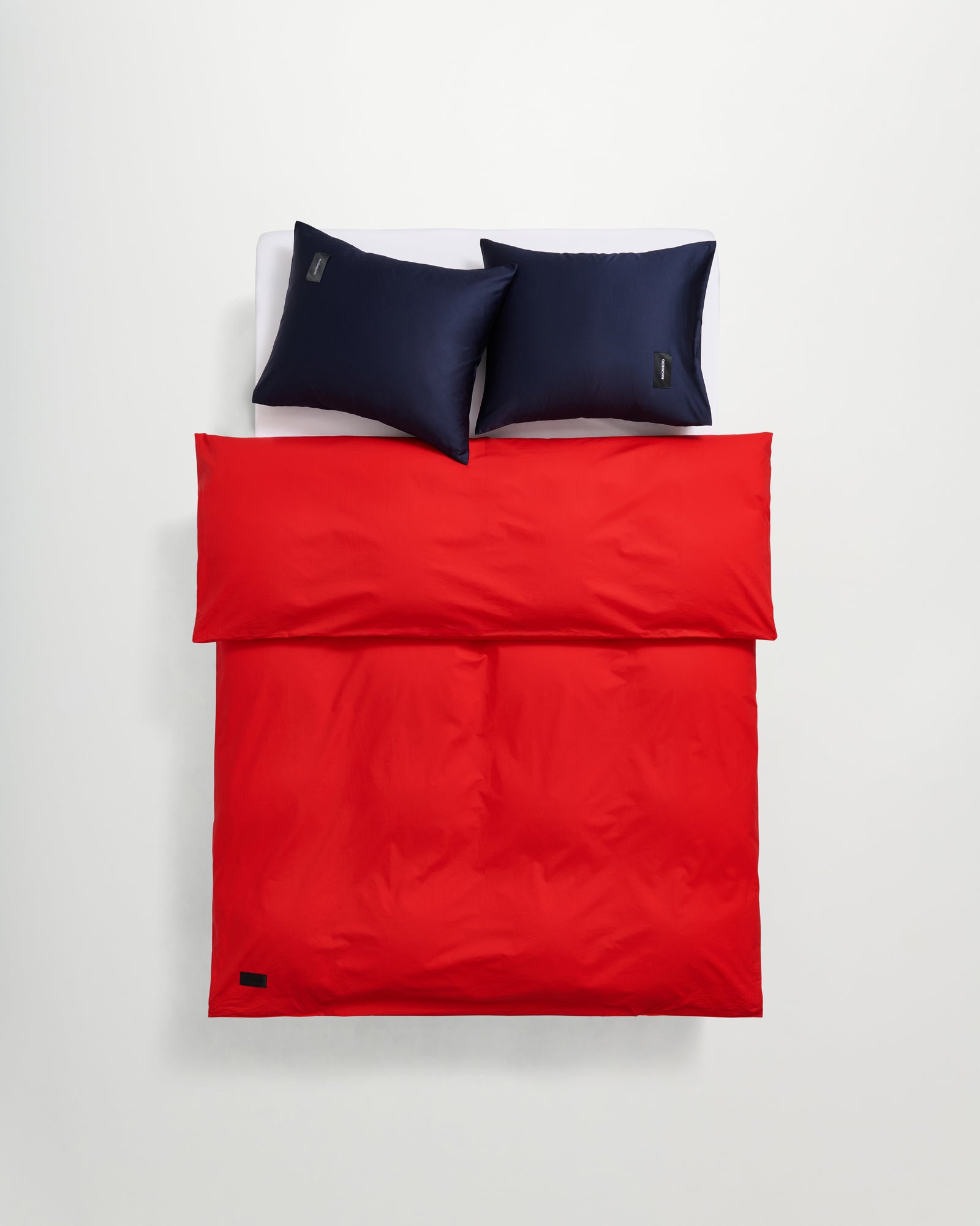 Pure duvet cover | Petunia red poplin