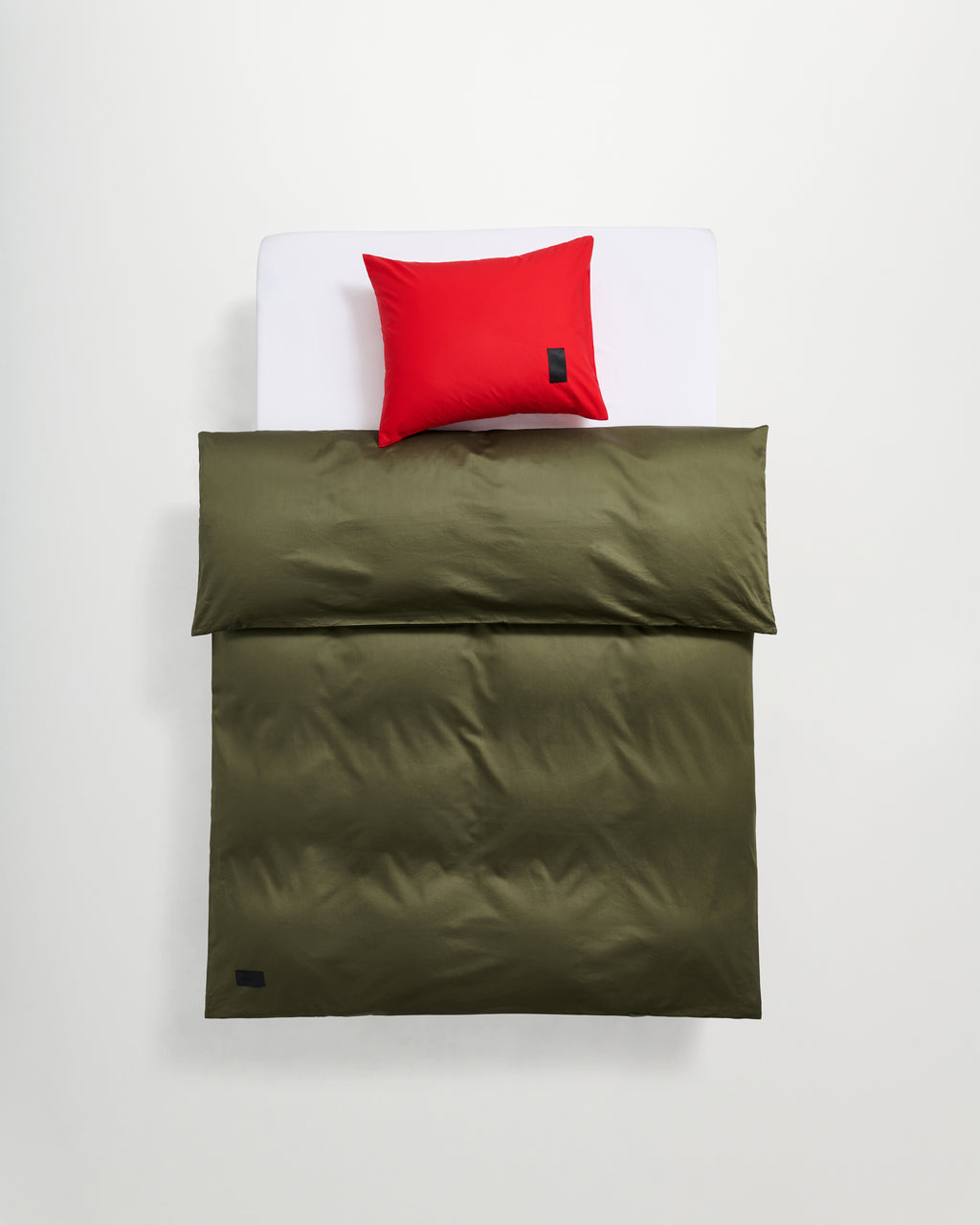 Pure pillow case | Petunia red Poplin