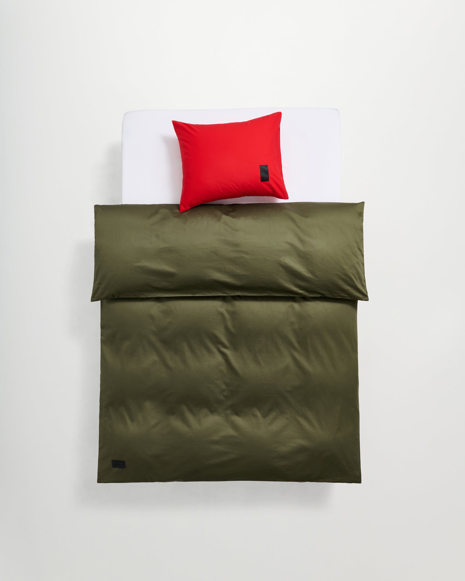 Pure duvet cover | Olive green Sateen
