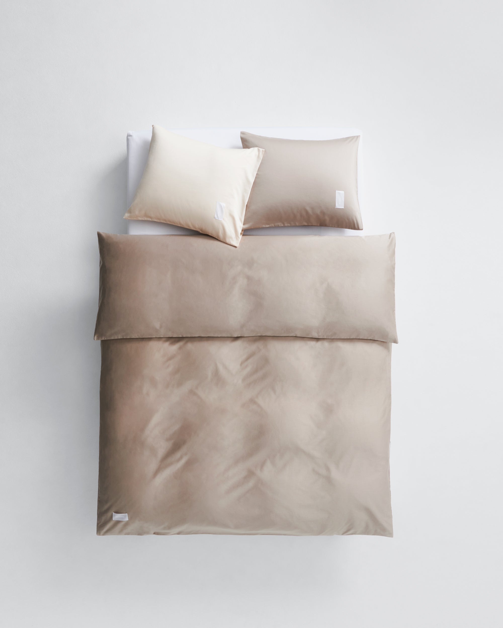 The Pure duvet covet: sheen cotton sateen, tightly woven