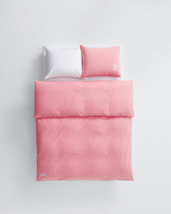 Pure duvet cover | Coral pink Poplin