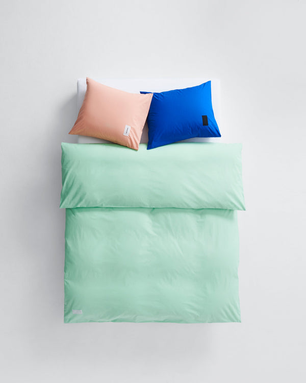 Pure duvet cover | Pale green Poplin