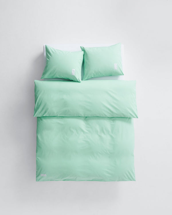 Pure duvet cover | Pale green Poplin