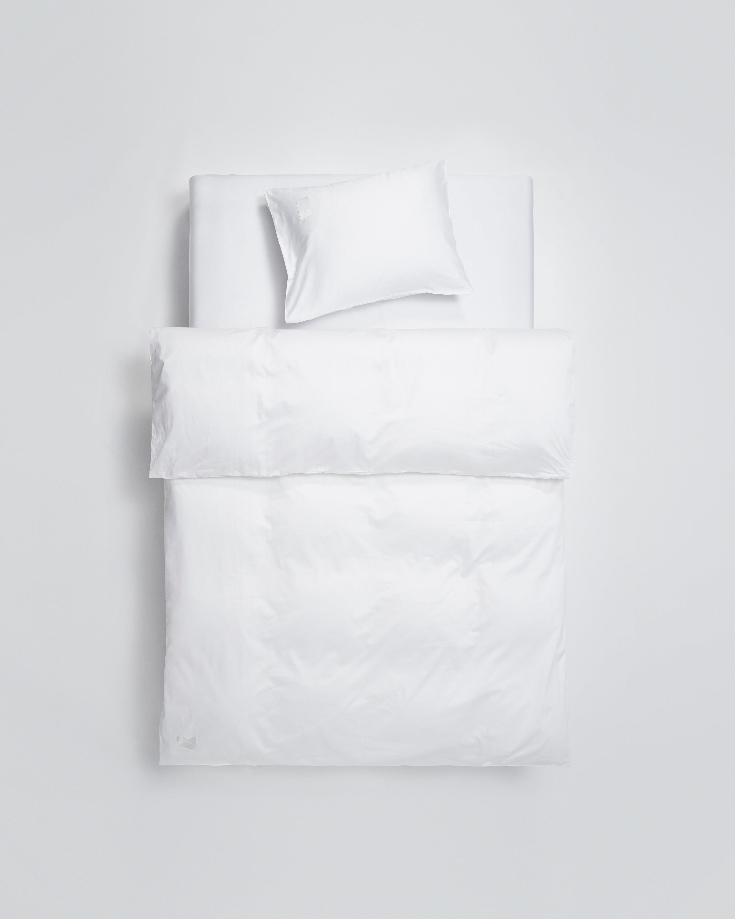 ワンピなど最旬ア！ cover: duvet Pure Sheen woven tightly sateen, cotton white シーツ・カバー