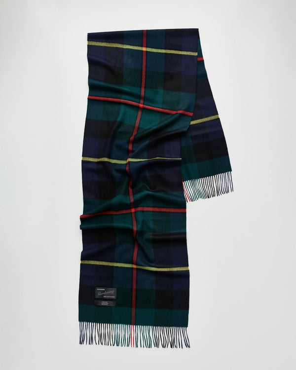 Queen scarf | Scottish green tartan Baby alpaca