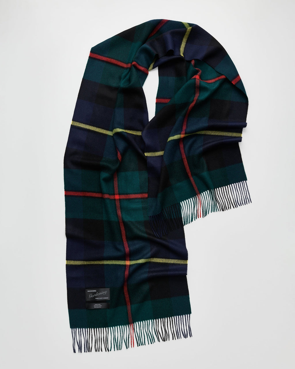 Queen scarf | Scottish green tartan Baby alpaca