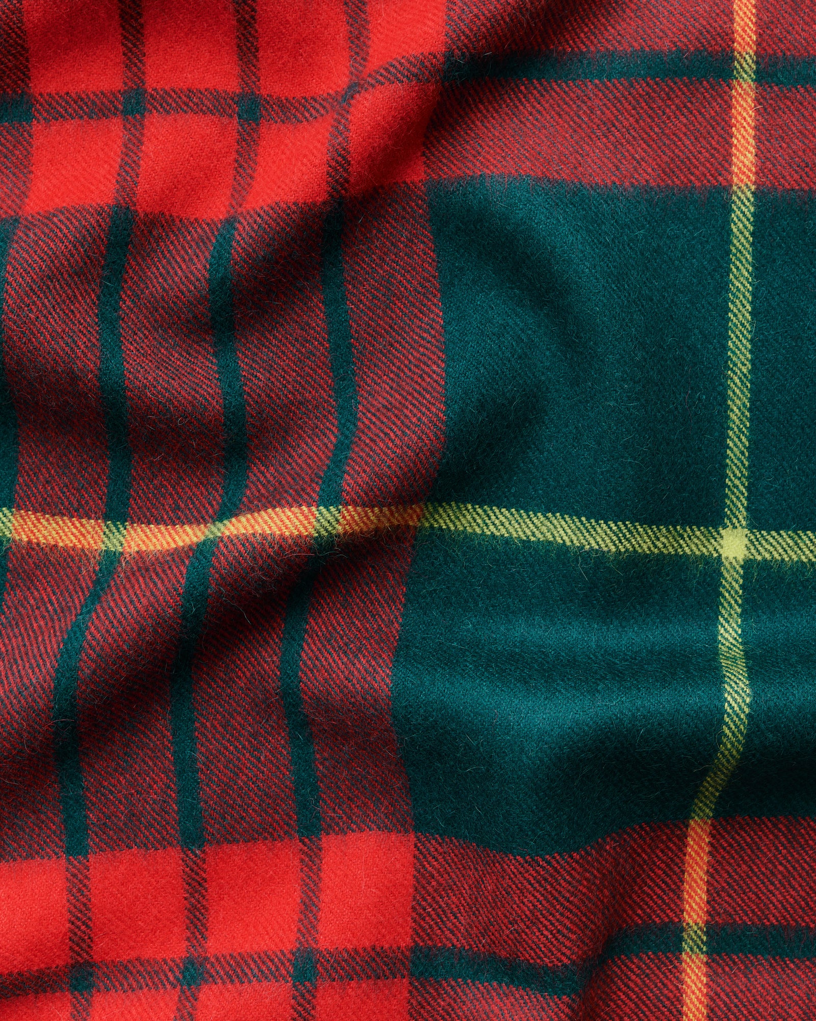 Queen scarf | Lipstick red tartan Baby alpaca