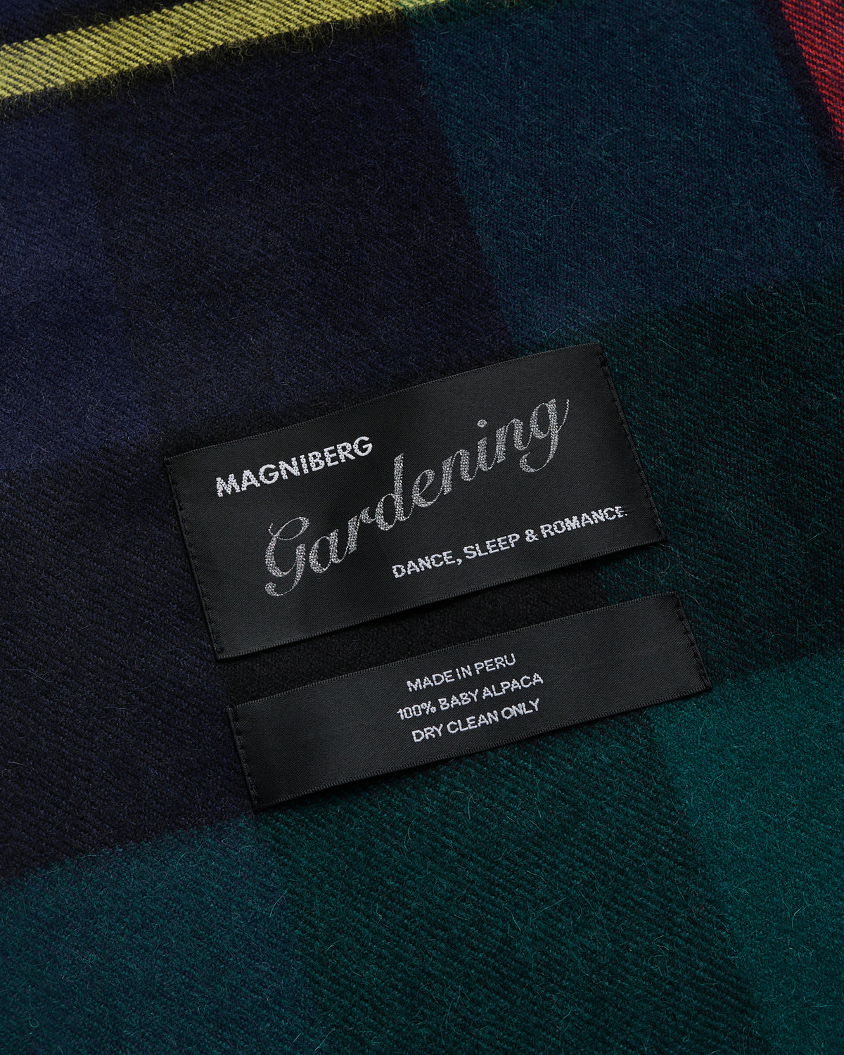 Queen blanket | Scottish green tartan Baby alpaca