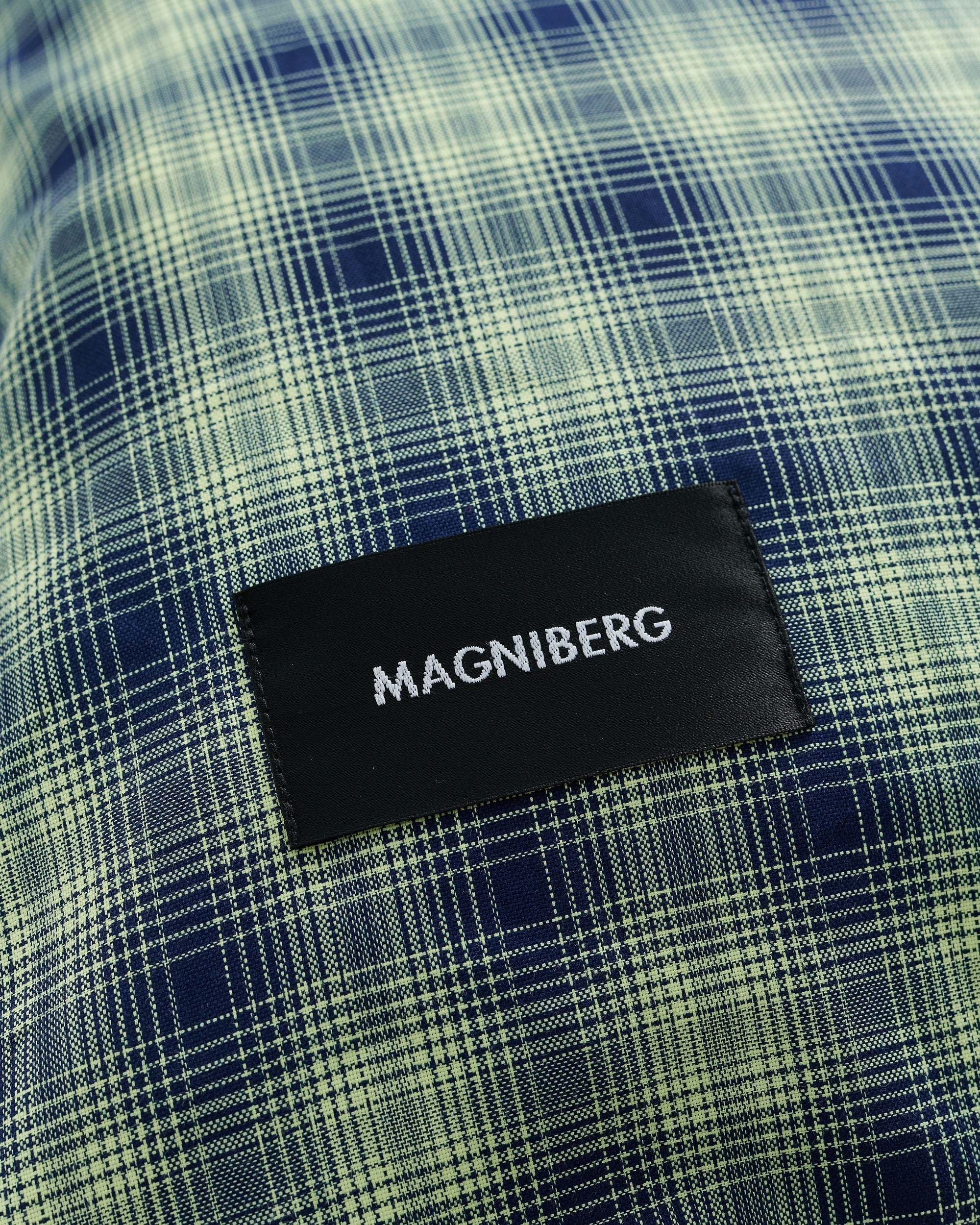 Rodeo duvet cover | Neon yellow check Oxford