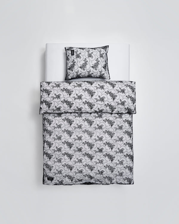 Rose duvet cover | Black Lace