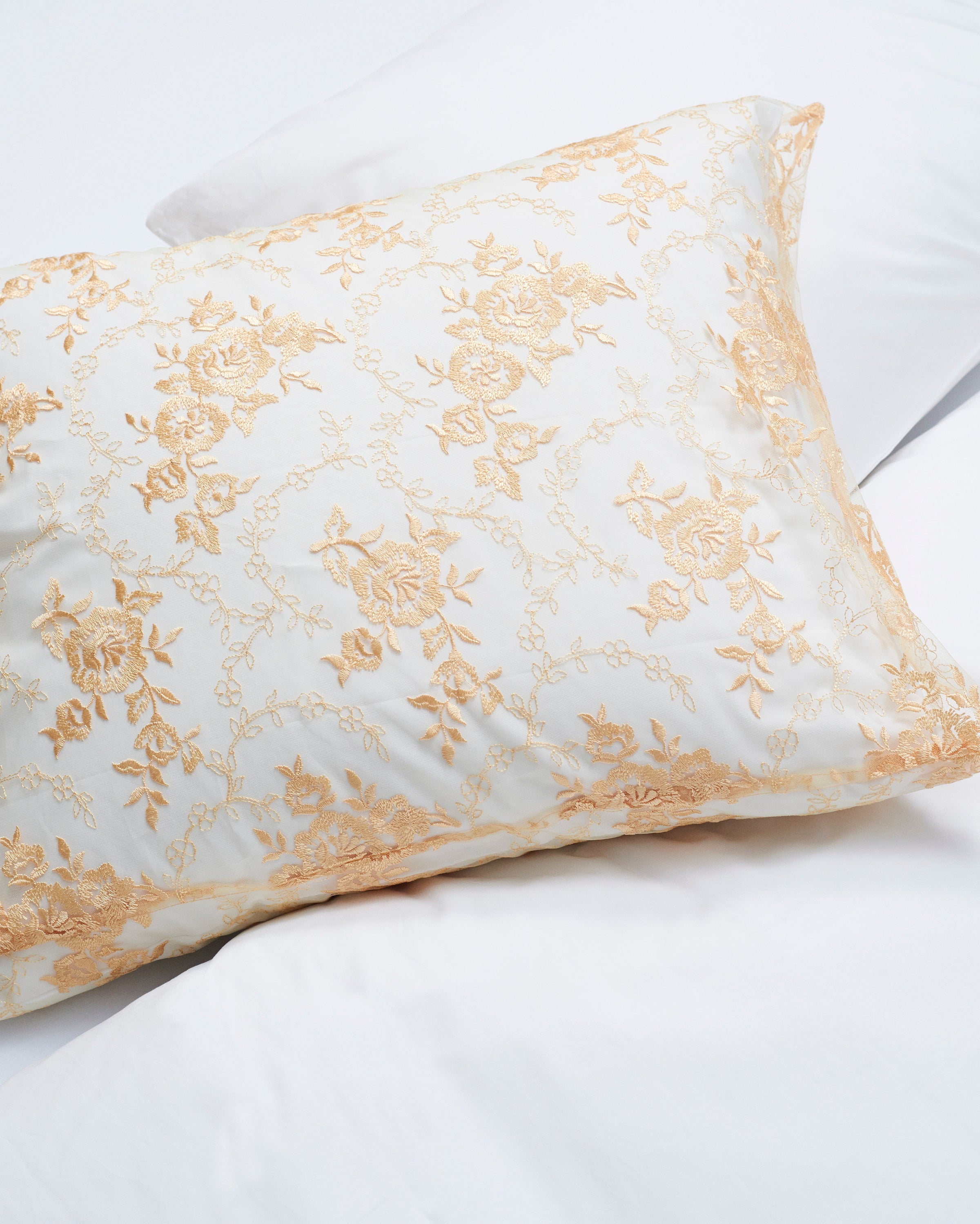 Rose pillow case | Apricot Lace