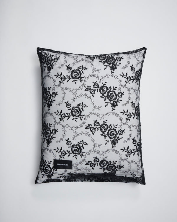 Rose pillow case | Black Lace