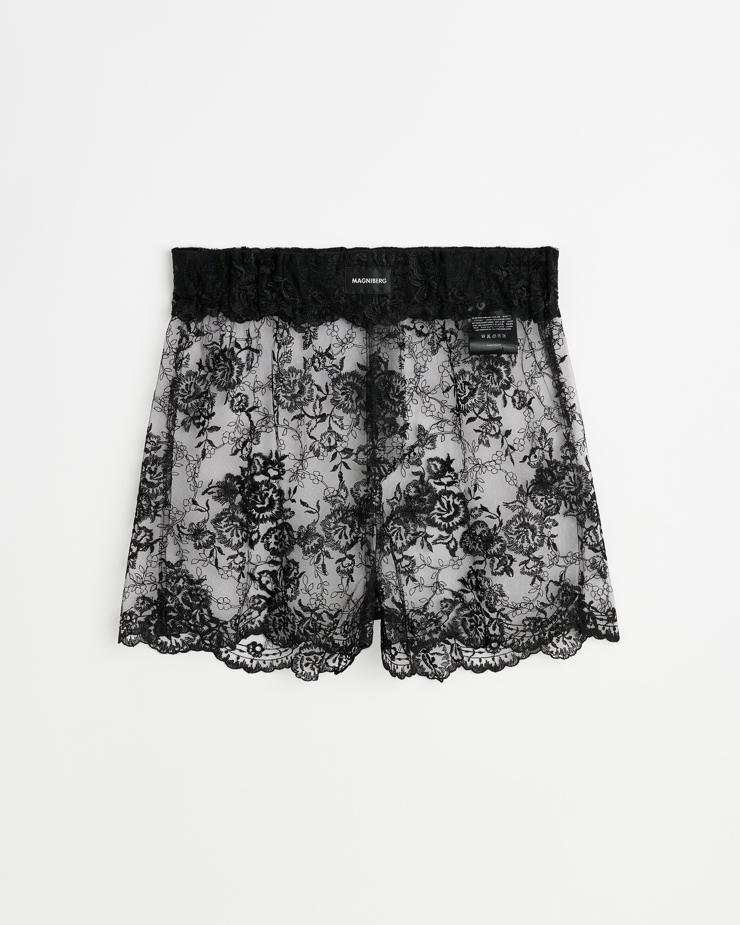 Rose shorts | Black Lace