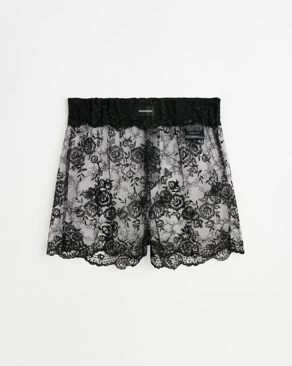 Rose shorts | Black Lace