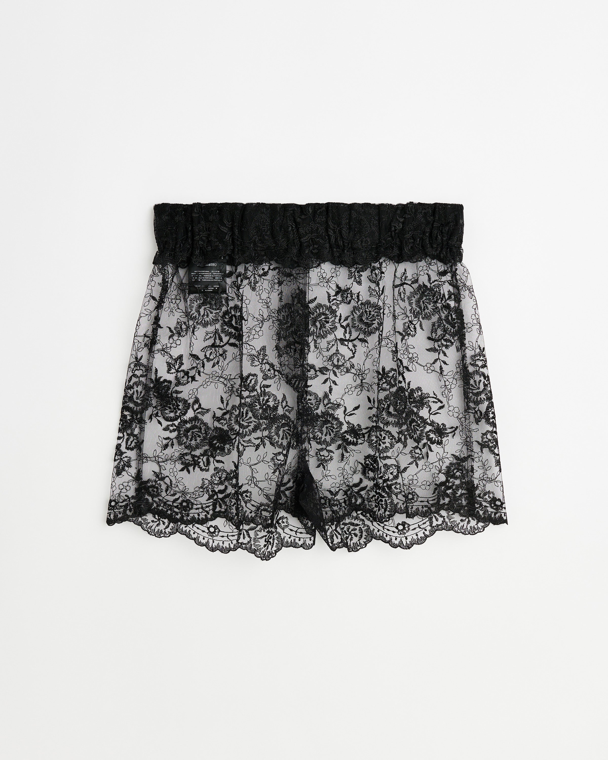 Rose shorts | Black Lace