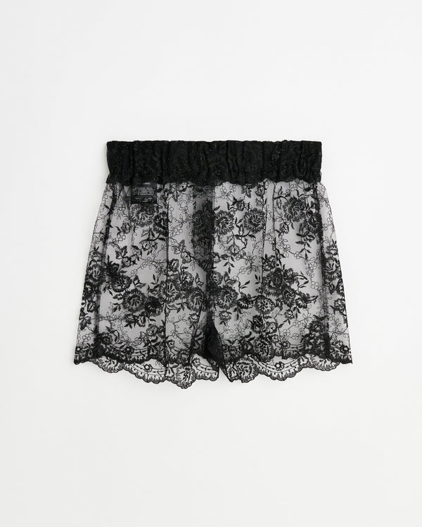 Rose shorts | Black Lace