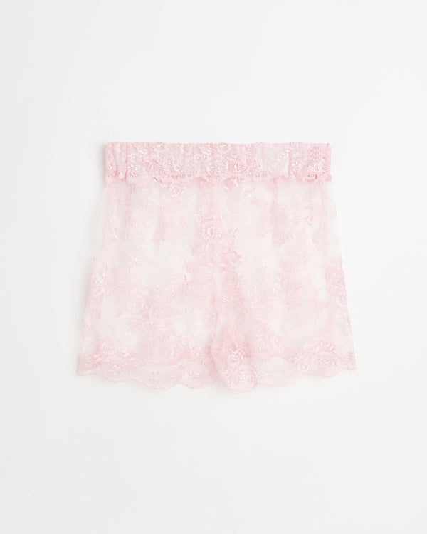 Rose shorts | Pink Lace
