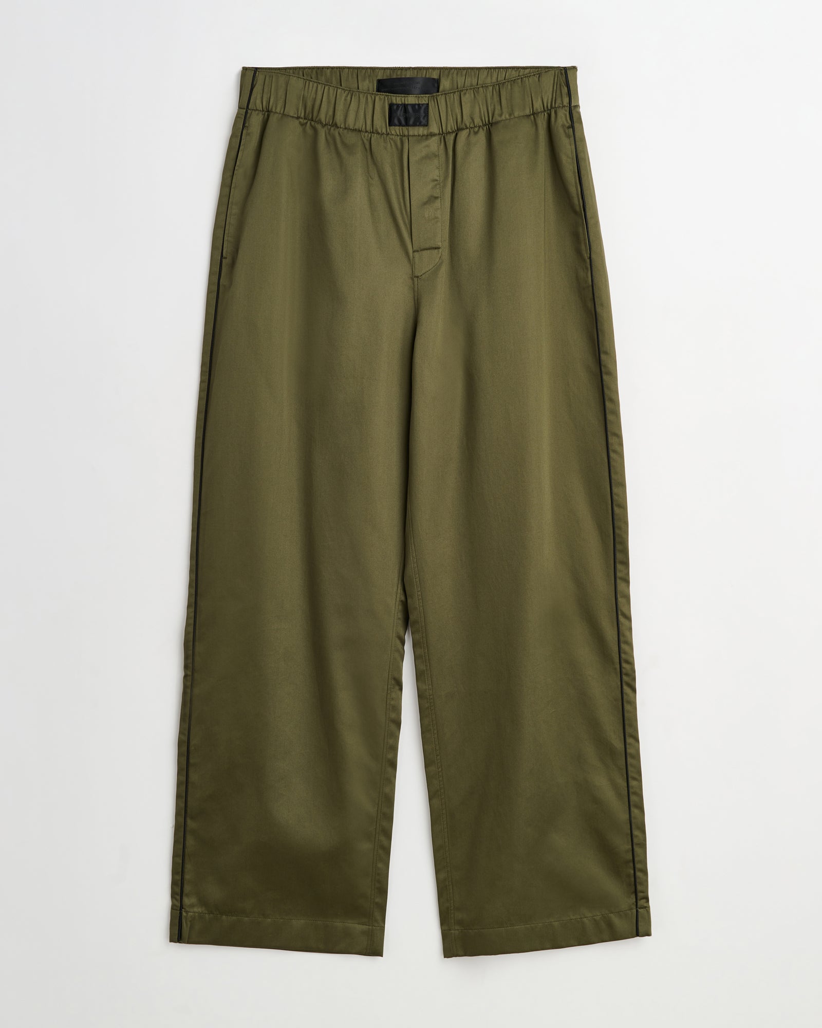 Sorbetto pants | Olive green Sateen