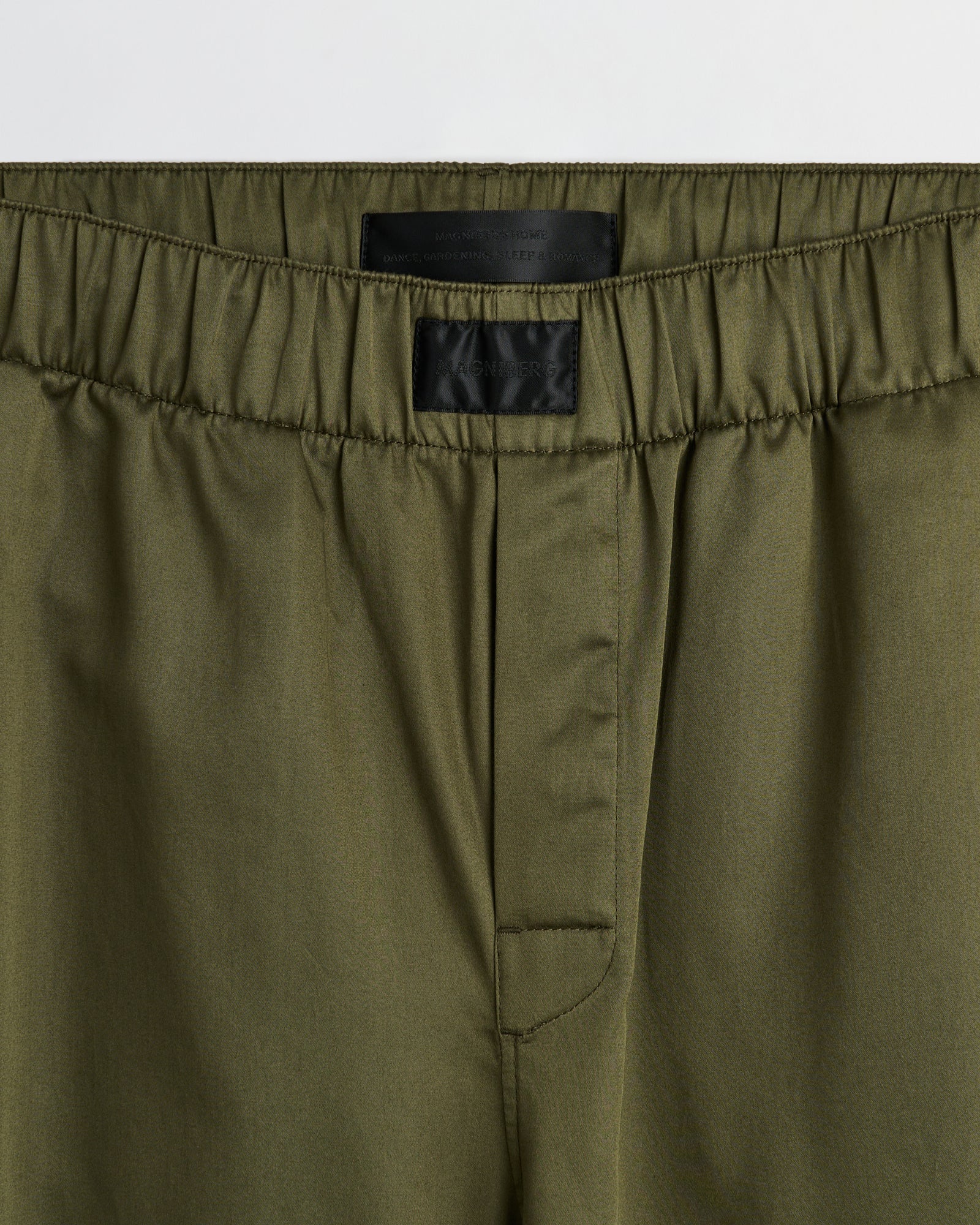 Sorbetto pants | Olive green Sateen