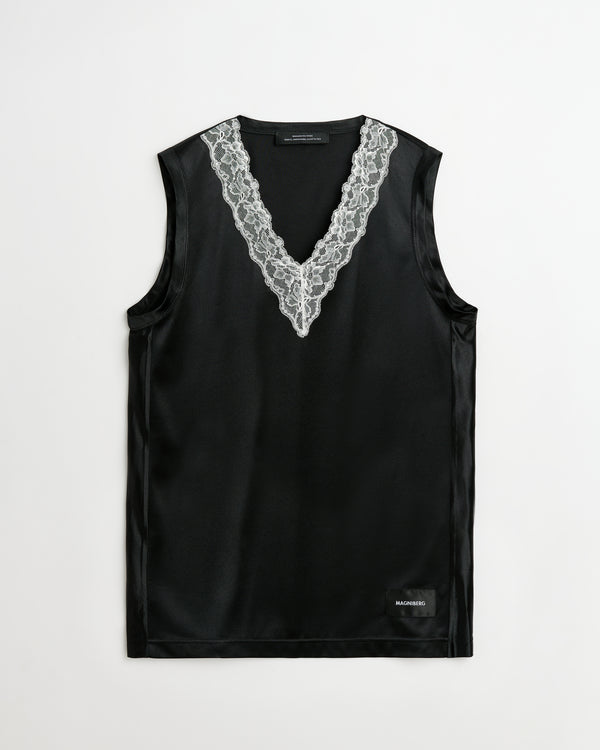 Shark tank top | Black Polyester