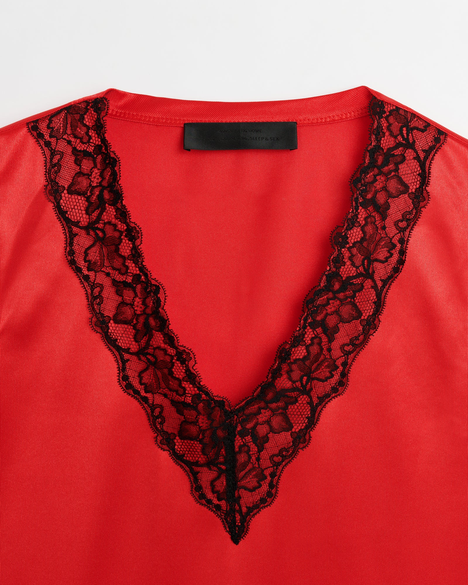 Shark tank top | Red Polyester