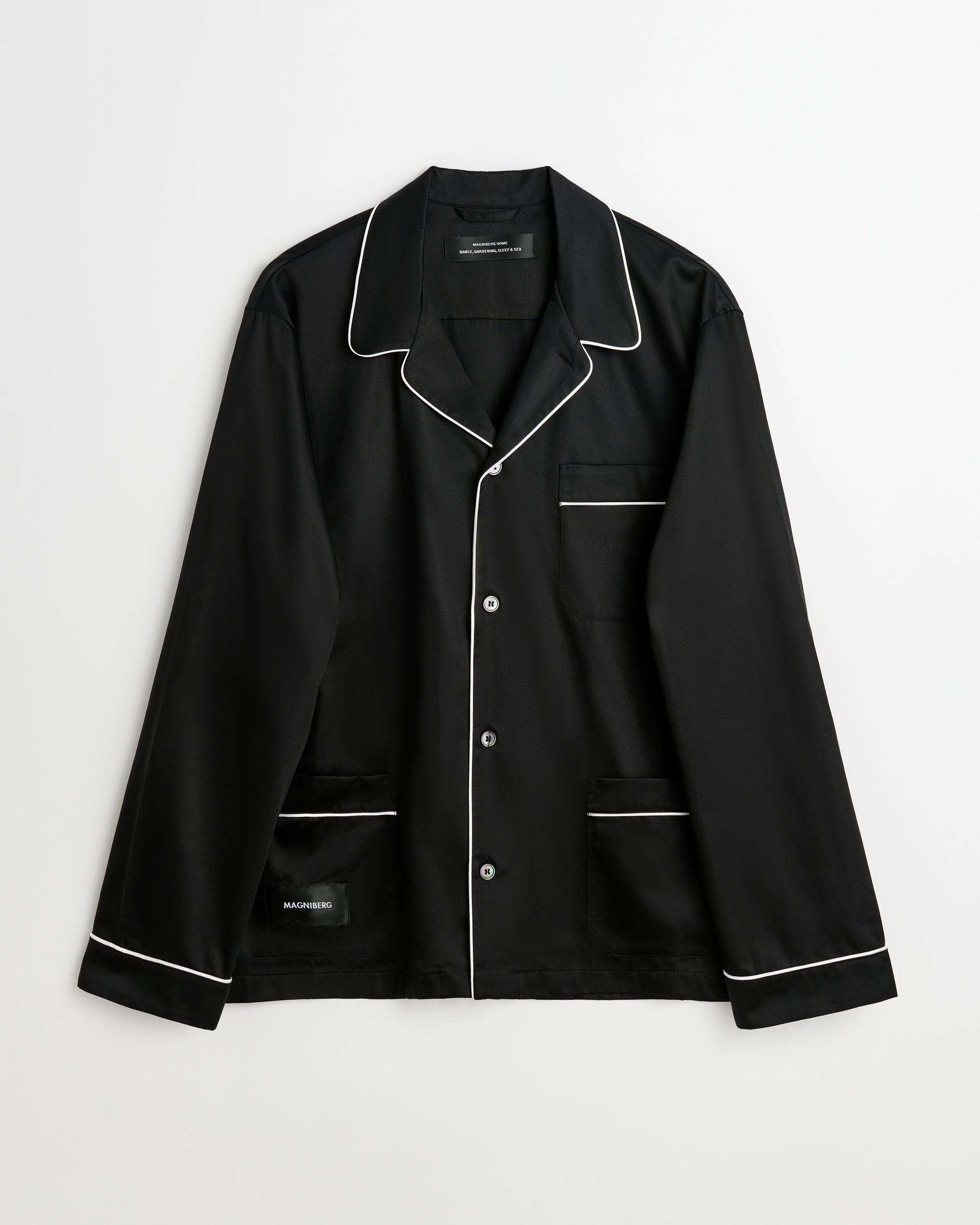 Sorbetto shirt | Black Sateen