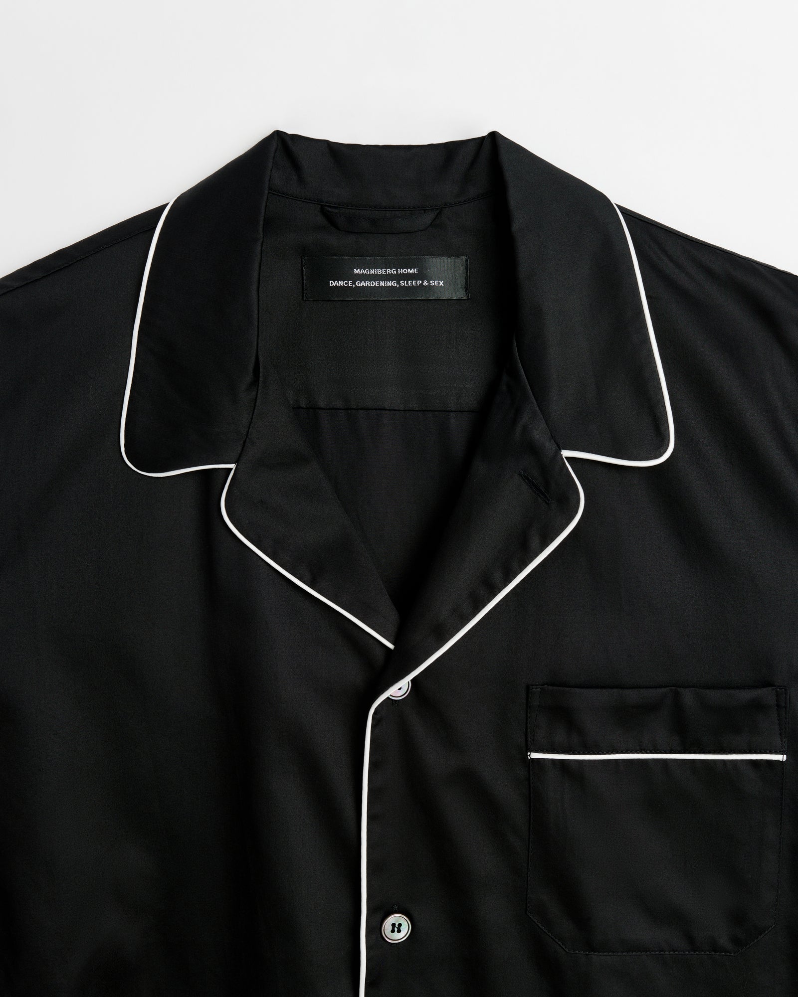 Sorbetto shirt | Black Sateen