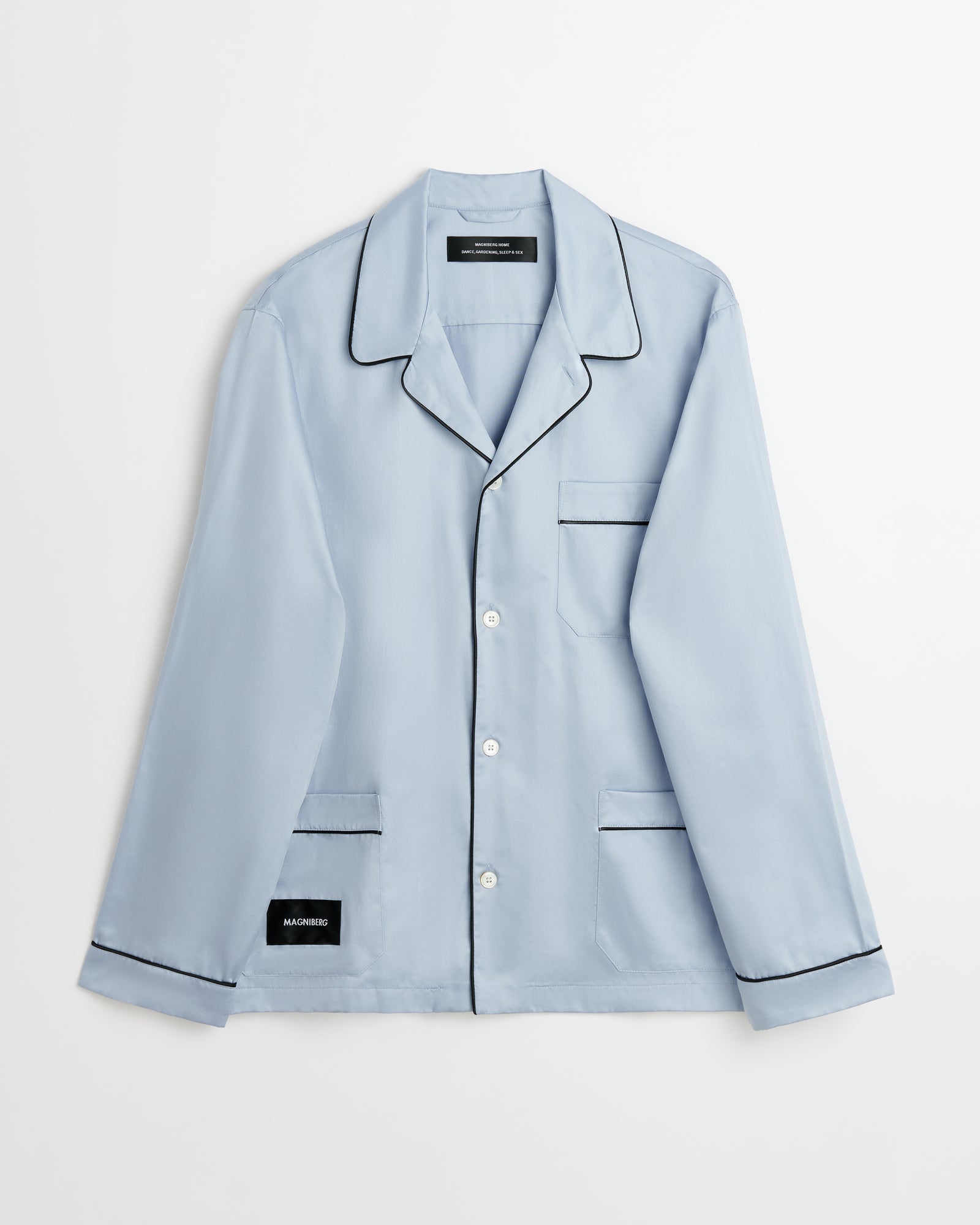 Sorbetto shirt | Haze blue Sateen