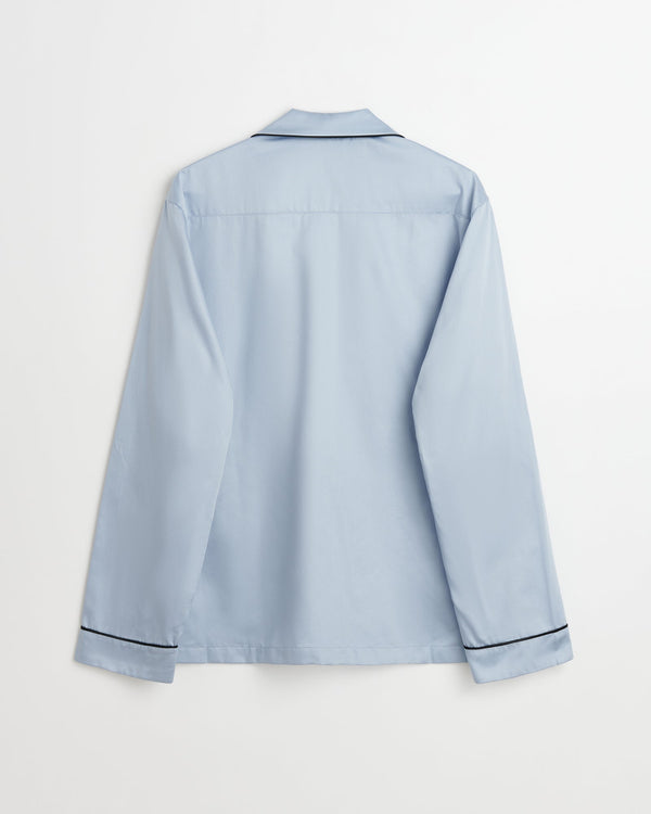 Sorbetto shirt | Haze blue Sateen