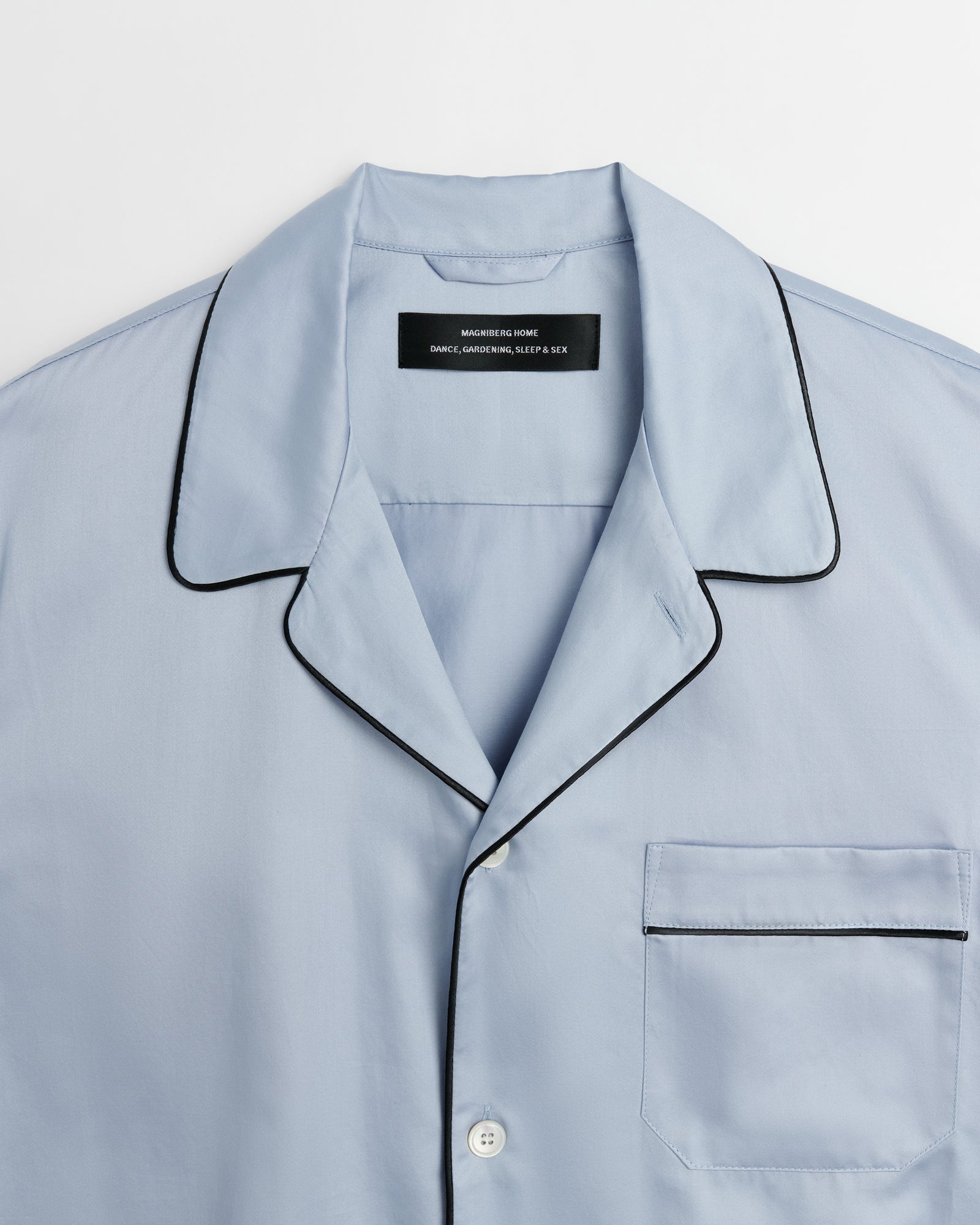 Sorbetto shirt | Haze blue Sateen