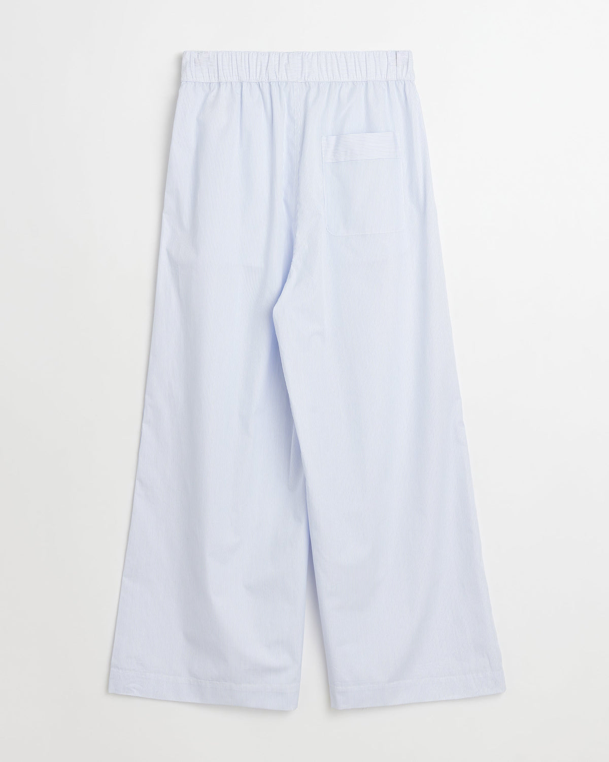Space pants | Light blue stripes poplin