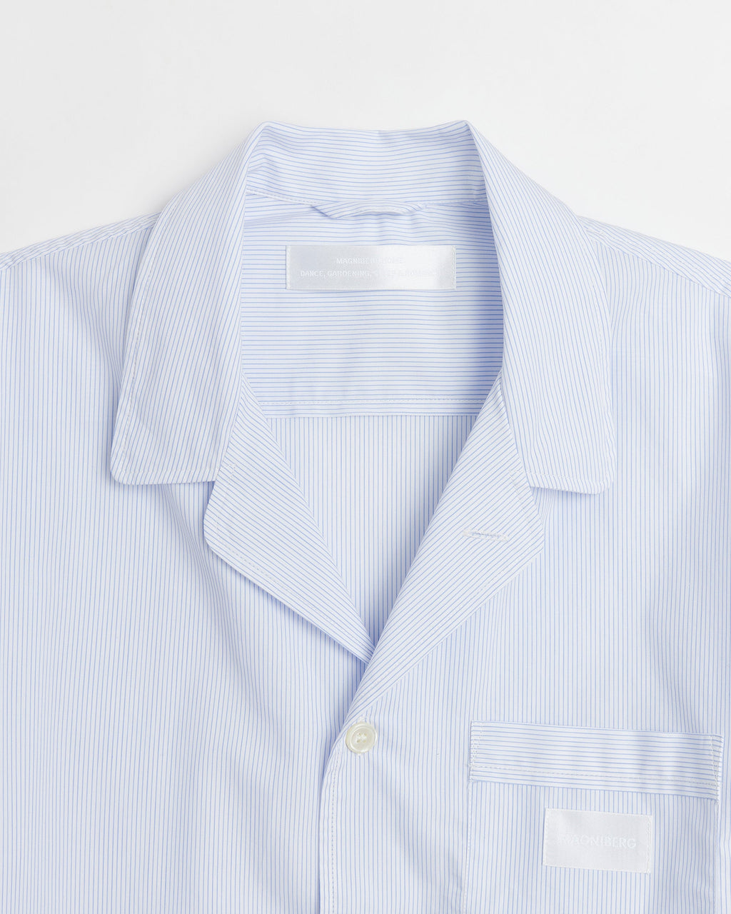 Space shirt | Light blue stripes poplin