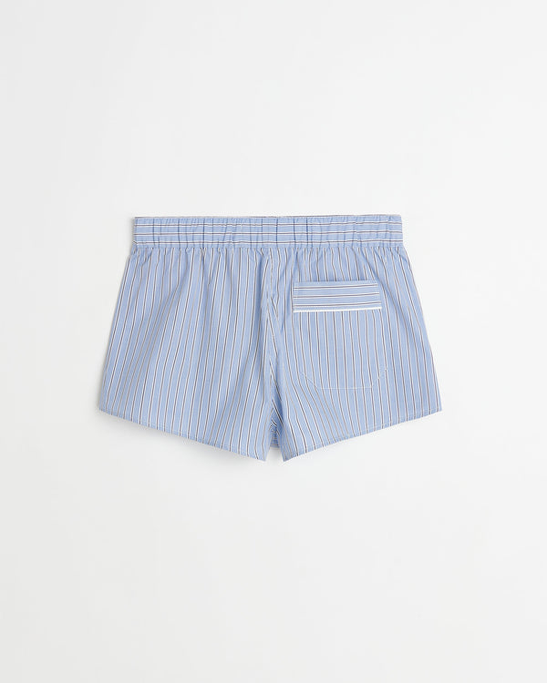 Sugar boxer shorts | Fine blue stripe Poplin