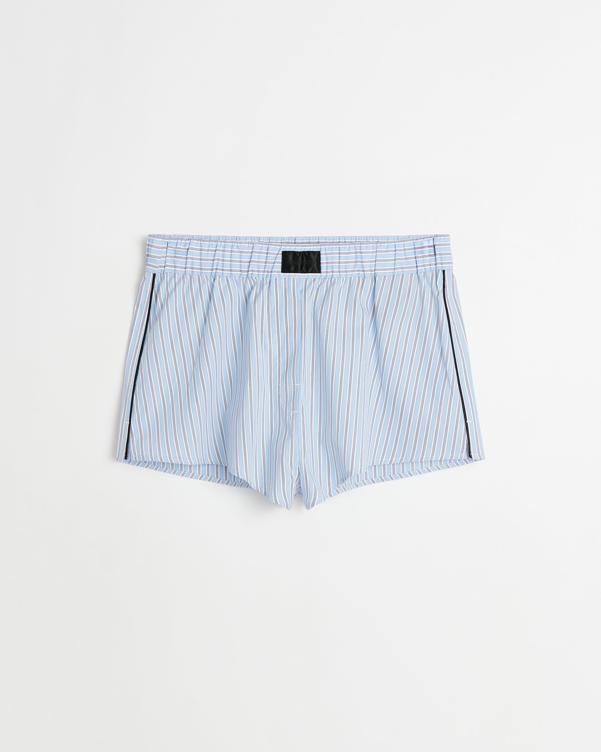 Sugar boxer shorts | Fine white stripe Poplin | Magniberg