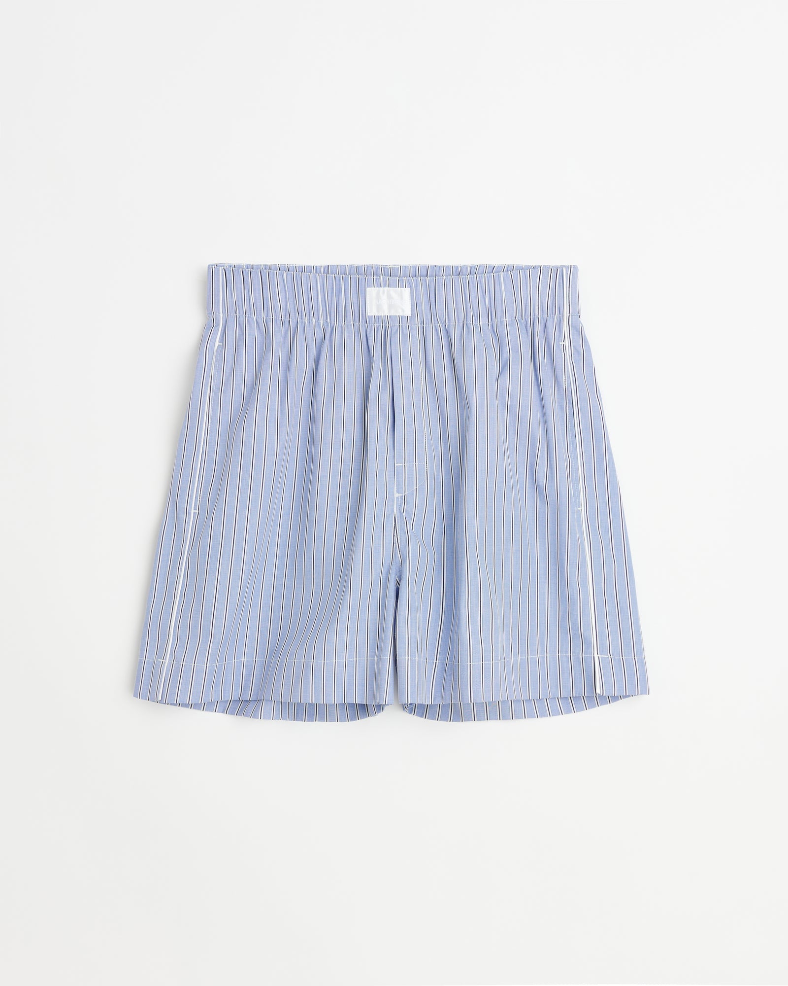 Sugar shorts | Fine blue stripe Poplin