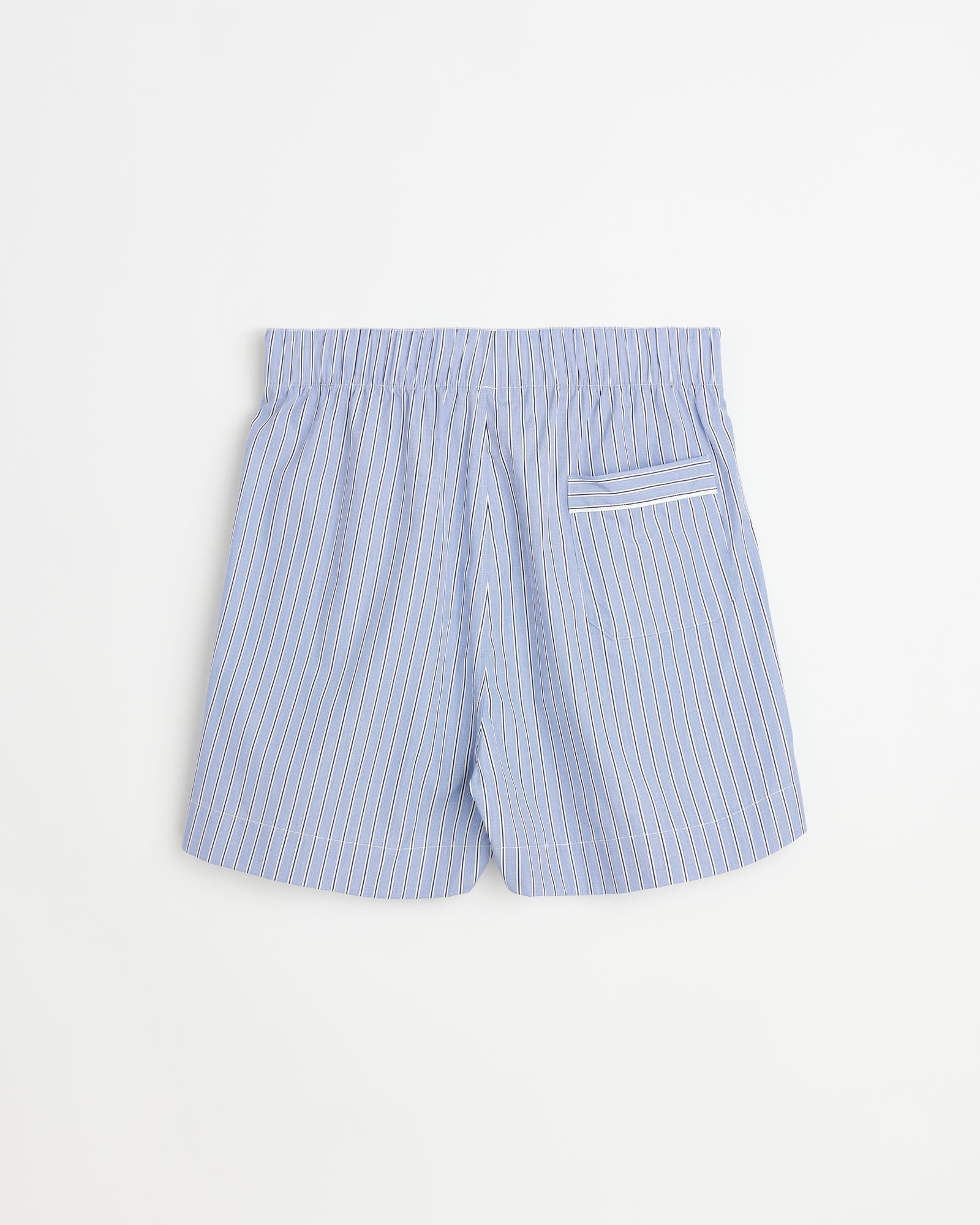 Sugar shorts | Fine blue stripe Poplin
