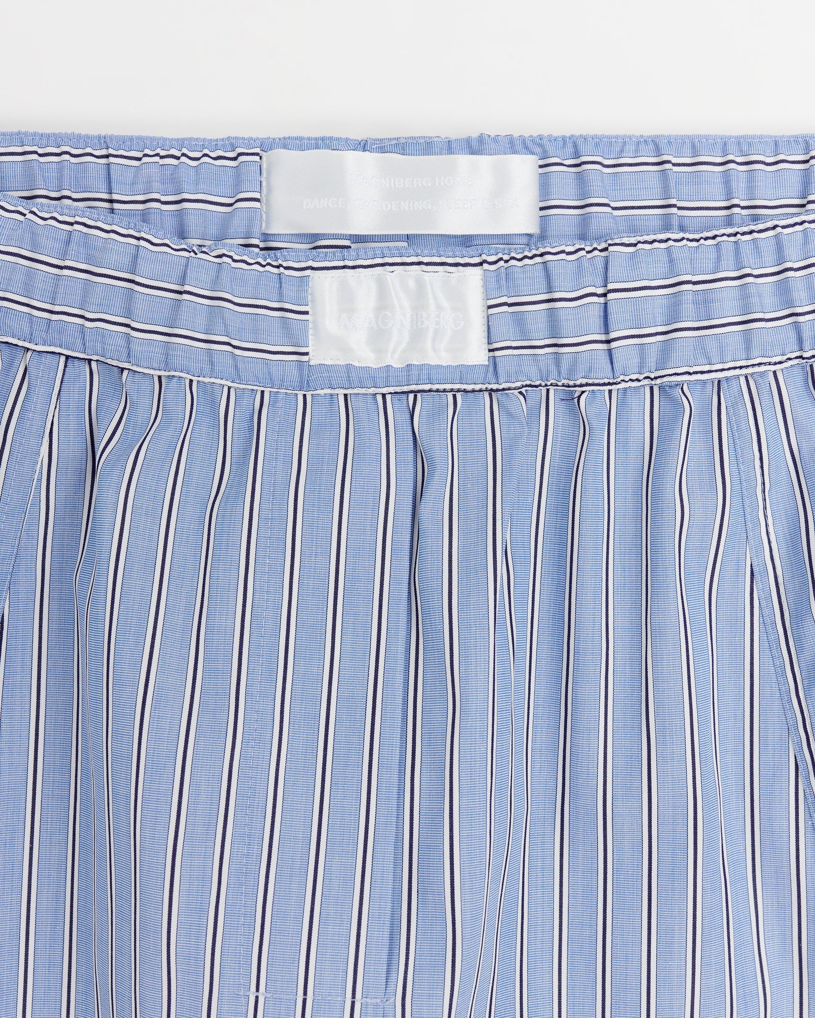 Sugar shorts | Fine blue stripe Poplin