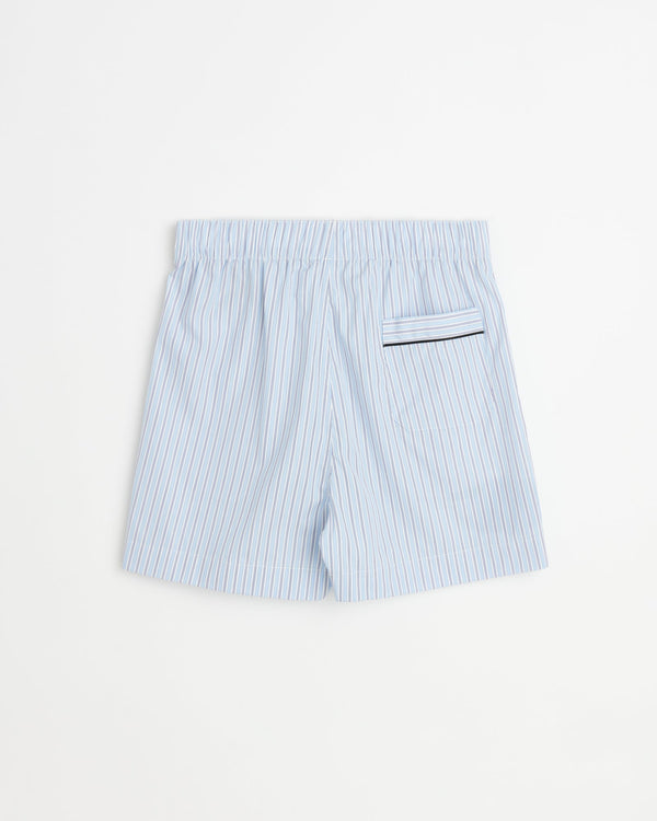 Sugar shorts | Fine white stripe Poplin