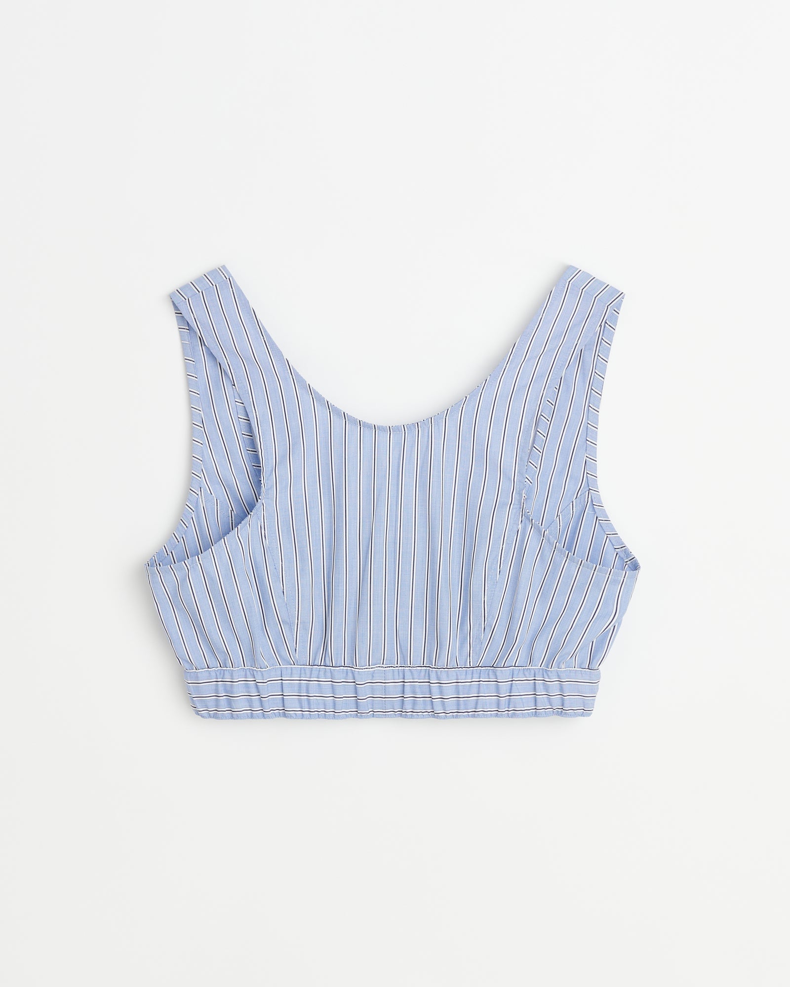 Sugar top | Fine blue stripe Poplin