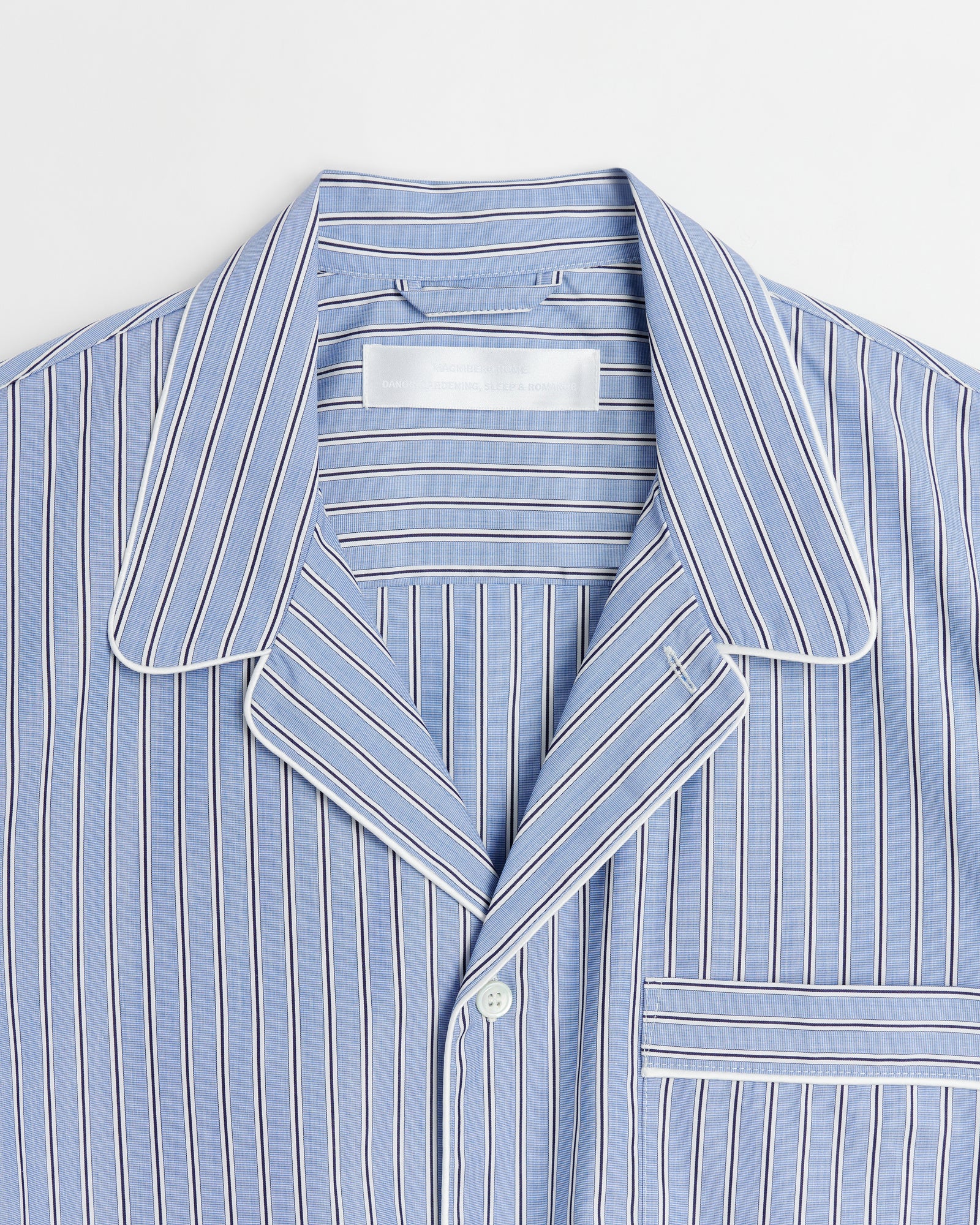 Sugar shirt | Fine blue stripe Poplin