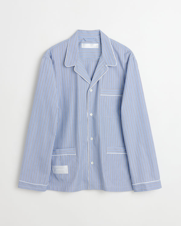 Sugar shirt | Fine blue stripe Poplin