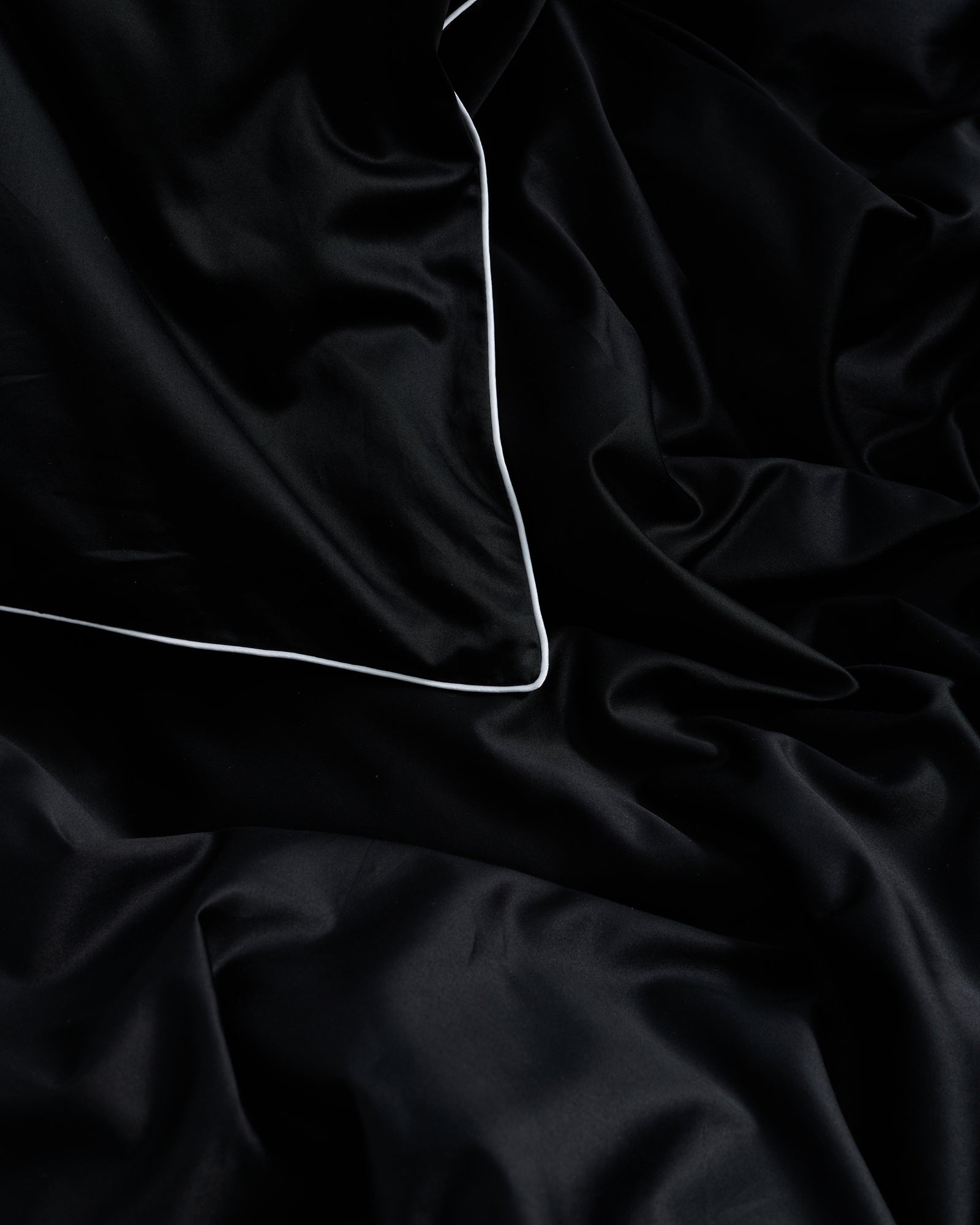 Sweet duvet cover | Solid black Sateen