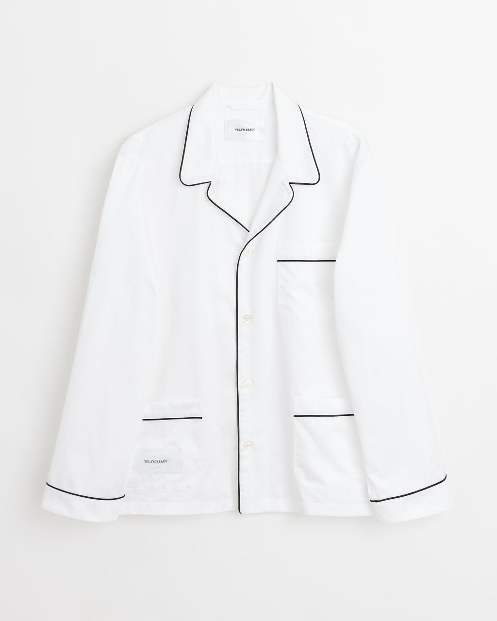 Sweet shirt | Solid white Sateen