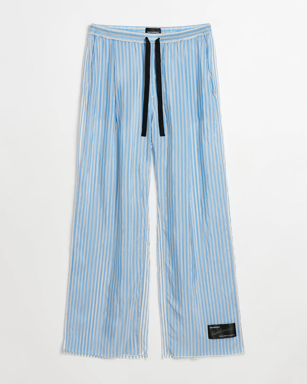 Tulip pants | Blue stripes cupro