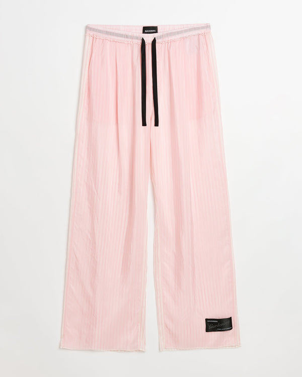 Tulip pants | Pink stripes cupro