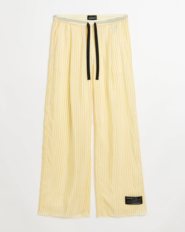 Tulip pants | Yellow stripes cupro